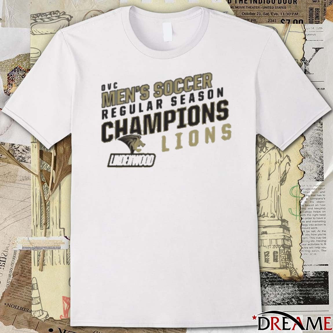 Ohio Valley Conference OVC Lindenwood Lions Men’s Soccer Regular Season Champions t-shirt