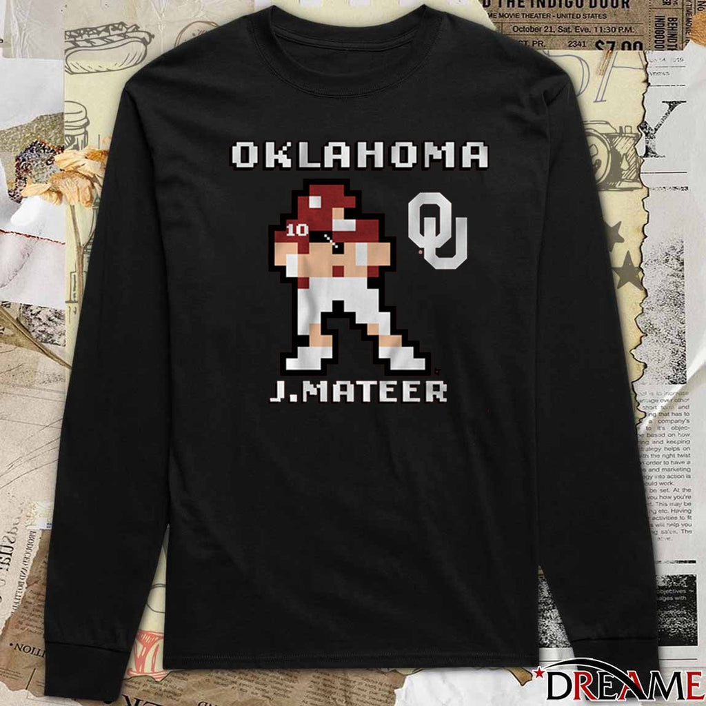 Oklahoma Sooners Football NCAA John Mateer Retro Baller t-shirt