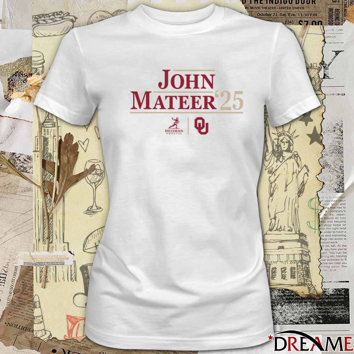Oklahoma Sooners NCAA Football John Mateer ’25 Heisman Campaign t-shirt