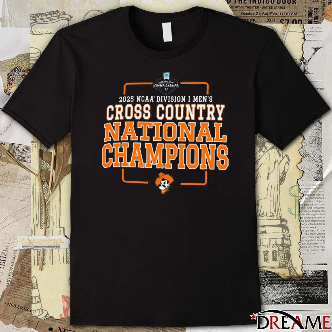 Oklahoma State Cowboys 2025 NCAA Division I Men’s Cross Country National Champions t-shirt