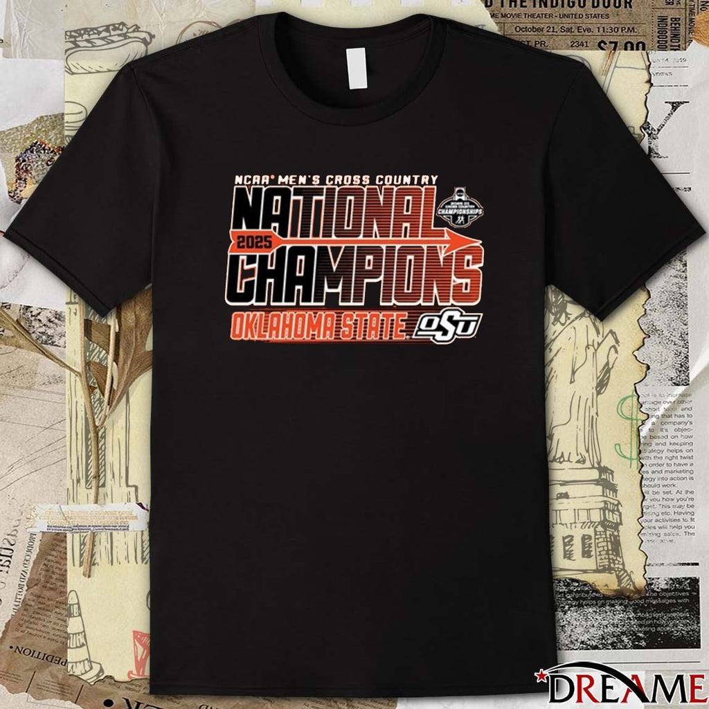Oklahoma State Cowboys NCAA Men’s Cross Country National Champions 2025 t-shirt