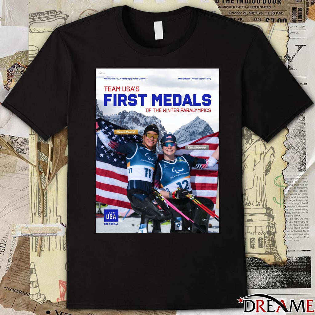 Oksana Masters And Kendall Gretsch Team USA’s First Medals Of The Winter Paralympics Poster t-shirt