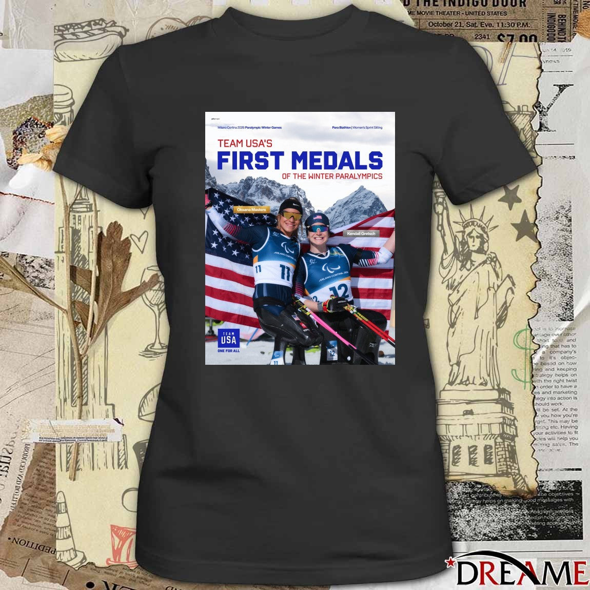 Oksana Masters And Kendall Gretsch Team USA’s First Medals Of The Winter Paralympics Poster t-shirt