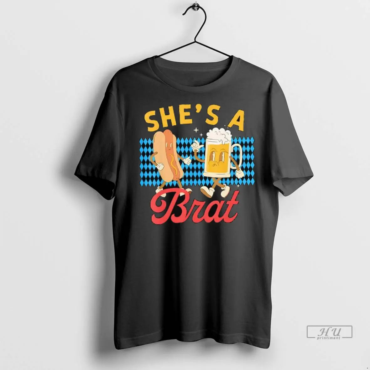 Official Oktoberfest Couples Shes A Brat Hes The Wurst T Shirt