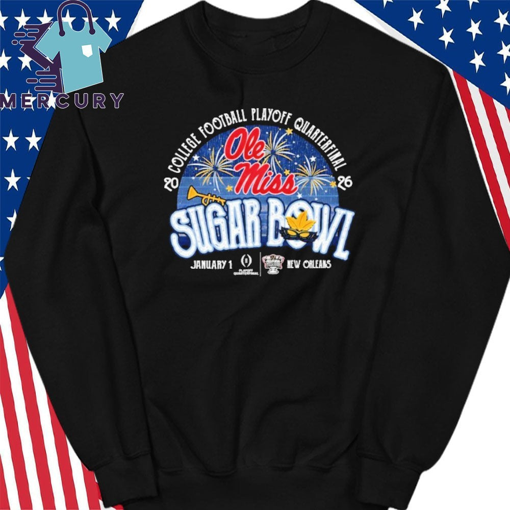 Ole Miss Sugar Bowl Powder Fireworks 2026 Shirt