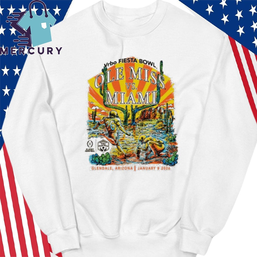 Ole Miss Vs Miami Sugar Bowl Glendale Arizona Jan 8 2028 Shirt