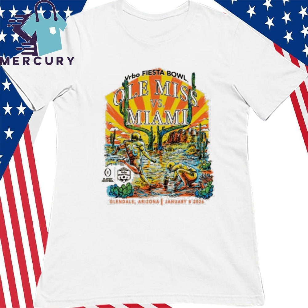 Ole Miss Vs Miami Sugar Bowl Glendale Arizona Jan 8 2028 Shirt