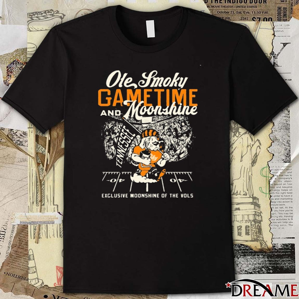Ole Smoky Gametime And Moonshine Exclusive Moonshine Of The Vols Tennessee Volunteers t-shirt