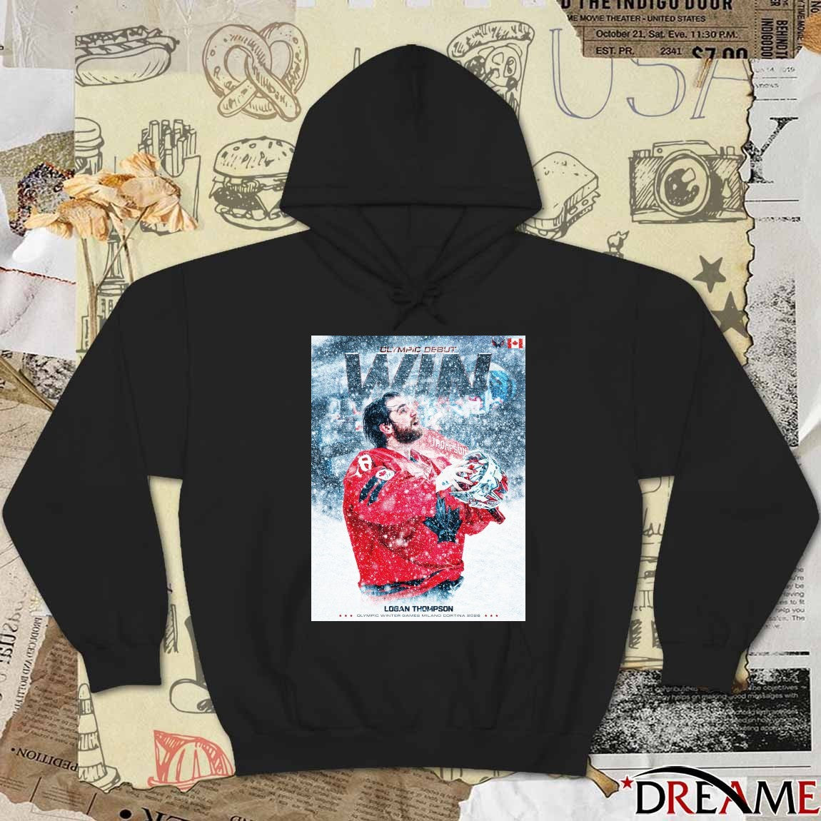 Olympic Debut Win Logan Thompson Olympic Winter Games Milano Cortina 2026 t-shirt