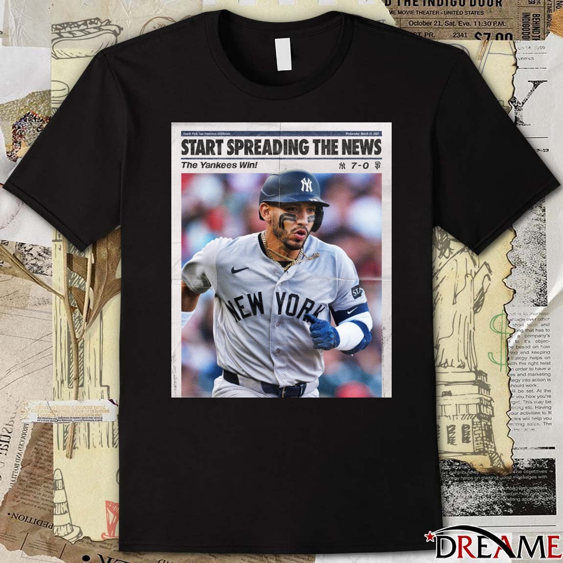 Oracle Park, San Francisco, California Wednesday, March 25, 2026 Start Spreading The News The Yankees Win t-shirt