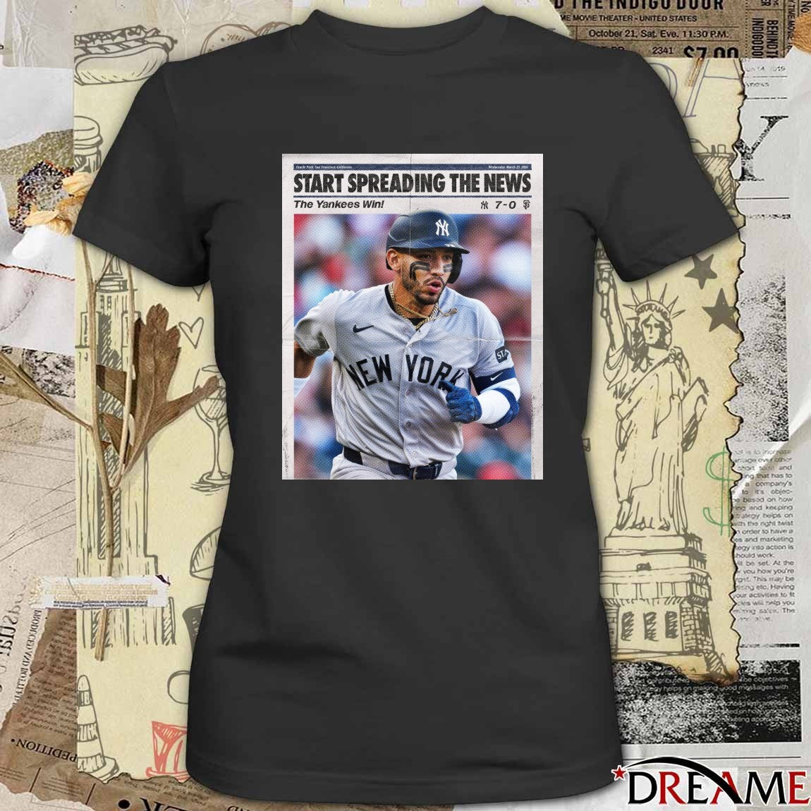Oracle Park, San Francisco, California Wednesday, March 25, 2026 Start Spreading The News The Yankees Win t-shirt