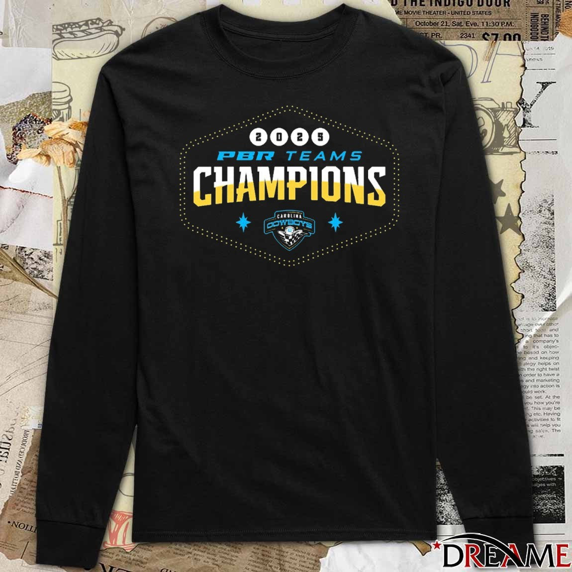 PBR 2025 Teams Championship Winners Carolina Cowboys Logo t-shirt