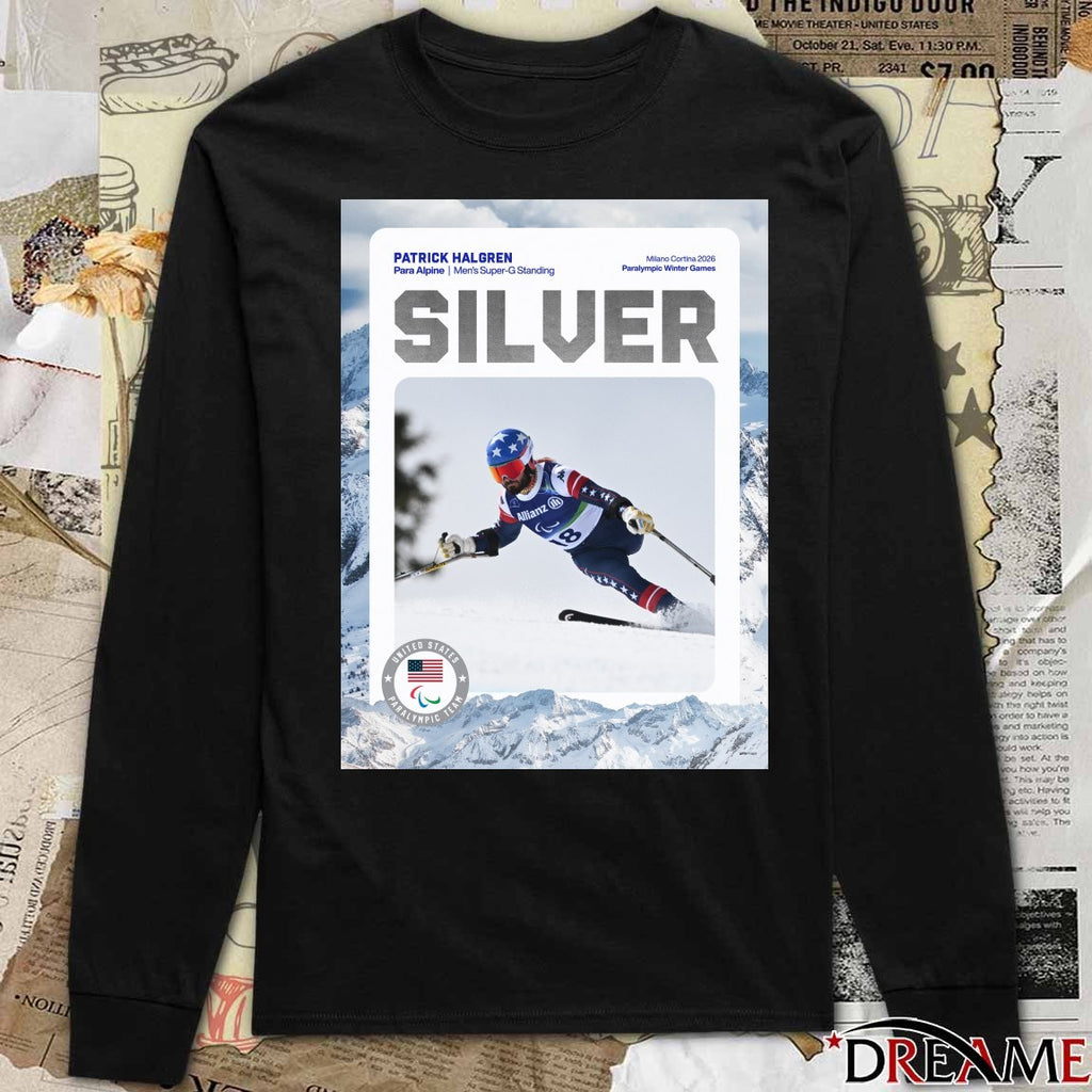 Patrick Halgren Para Alpine Men’s Super-G Standing Milano Cortina 2026 Poster t-shirt