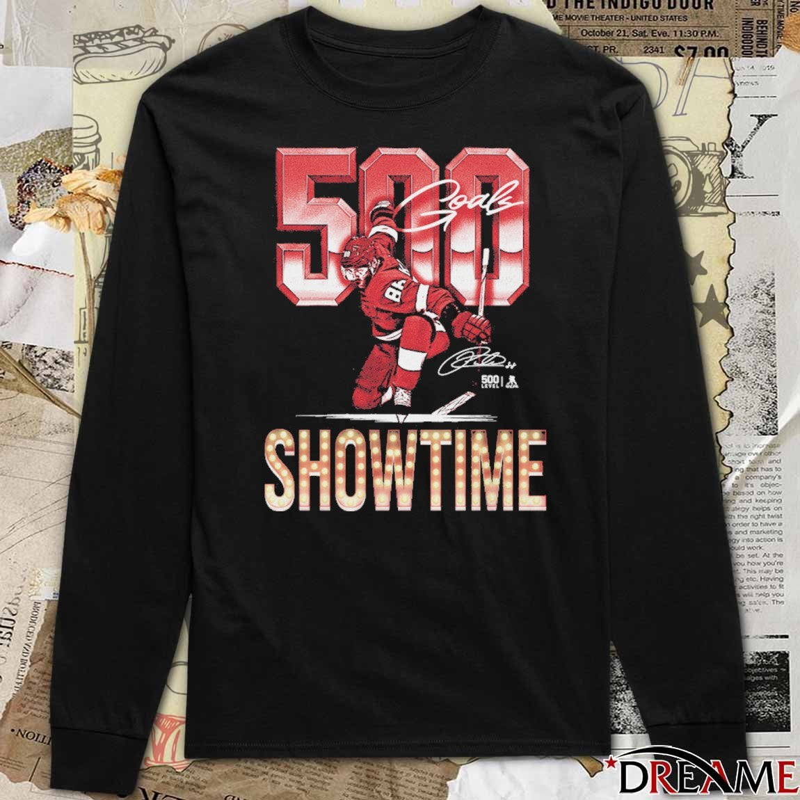 Patrick Kane Detroit Red Wings 500 Goals Showtime Signature t-shirt
