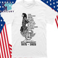Patti Smith 50th Anniversary 1975 2025 Memories Shirt