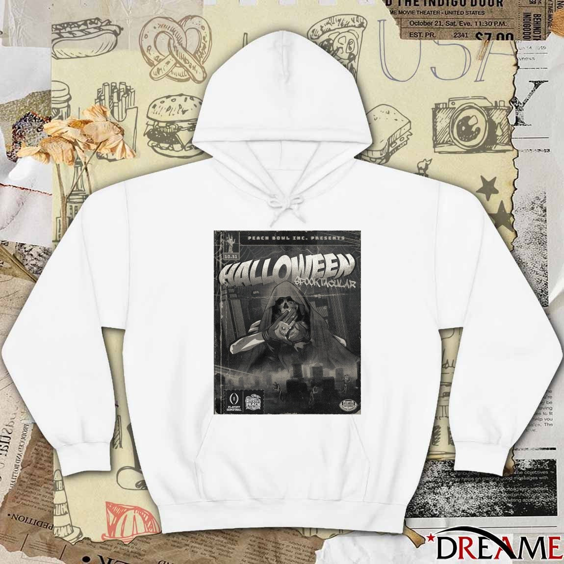 Peach Bowl Inc Presents Halloween Spook Tacular October 31 2025 Poster t-shirt