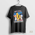 Official Peanuts Back To Back Los Angeles Dodgers World Series 2025