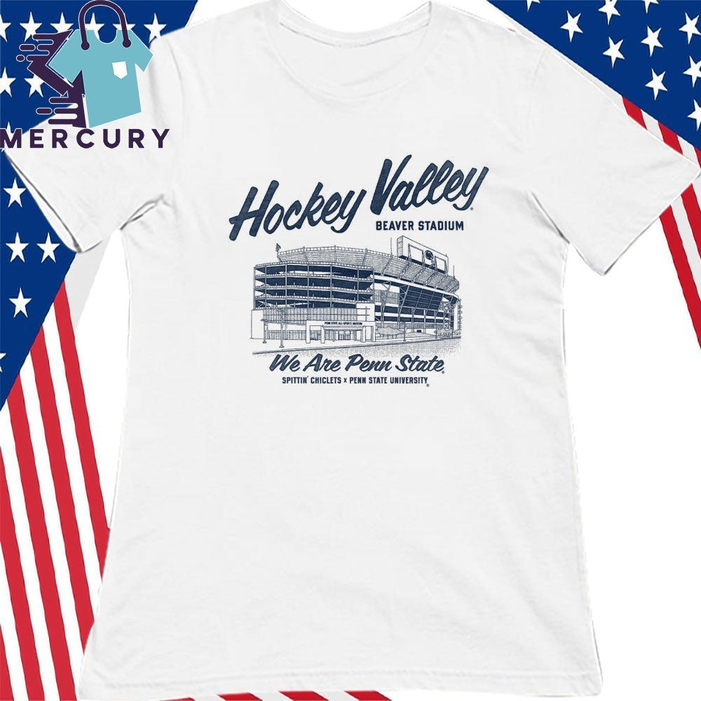 Penn State Hockey x Spittin Chiclets Hockey Valley Stadium Shirt