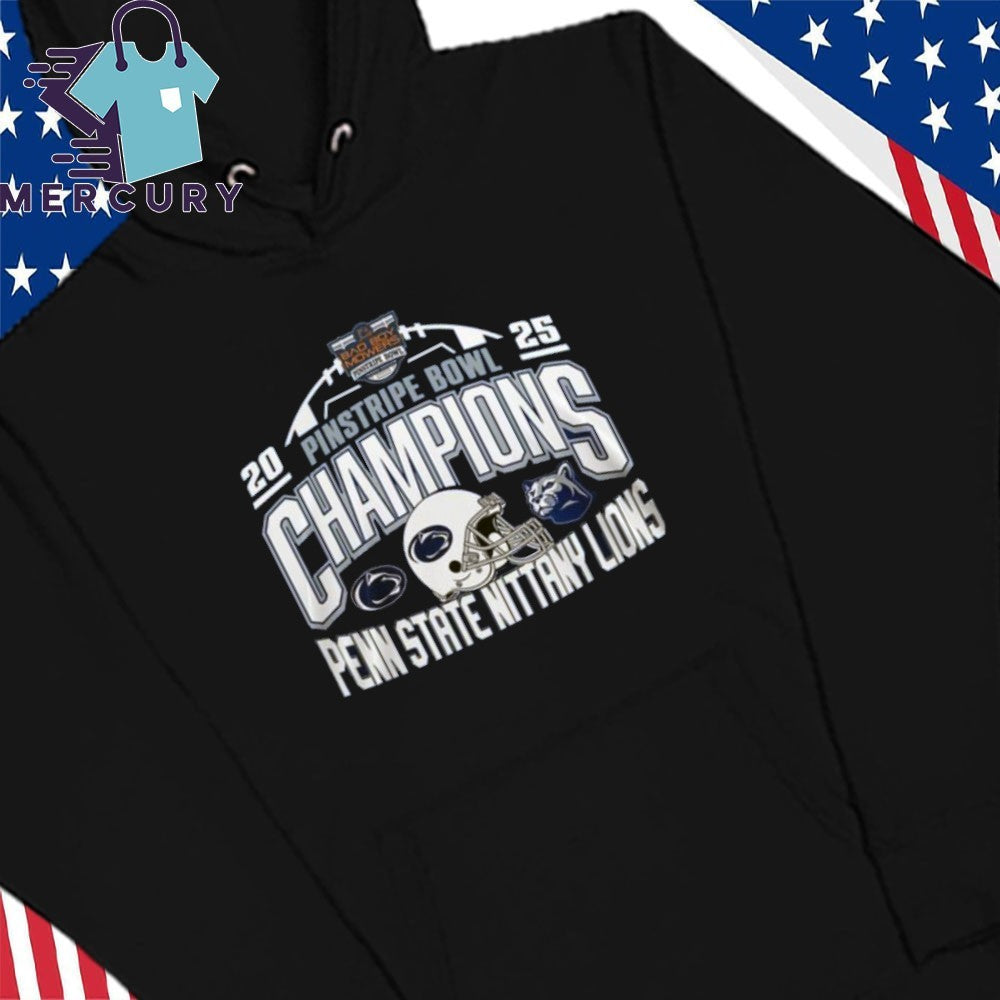 Penn State Nittany Lions 2025 Pinstripe Bowl Champions Helmet Shirt