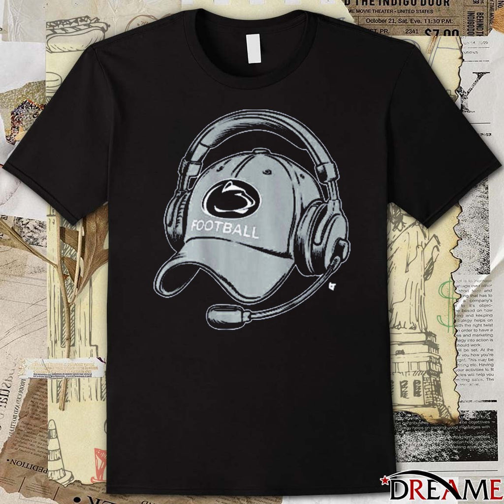 Penn State Nittany Lions Football Coach’s Hat and Headset t-shirt