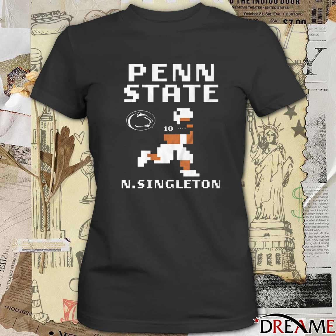 Penn State Nittany Lions Football NCAA Nicholas Singleton Retro Baller t-shirt