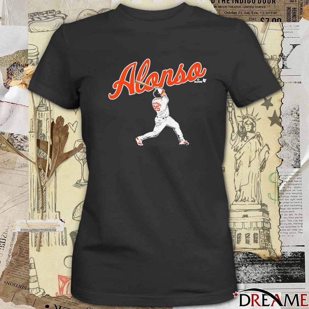 Pete Alonso Baltimore Orioles MLB 2025 Slugger Swing t-shirt