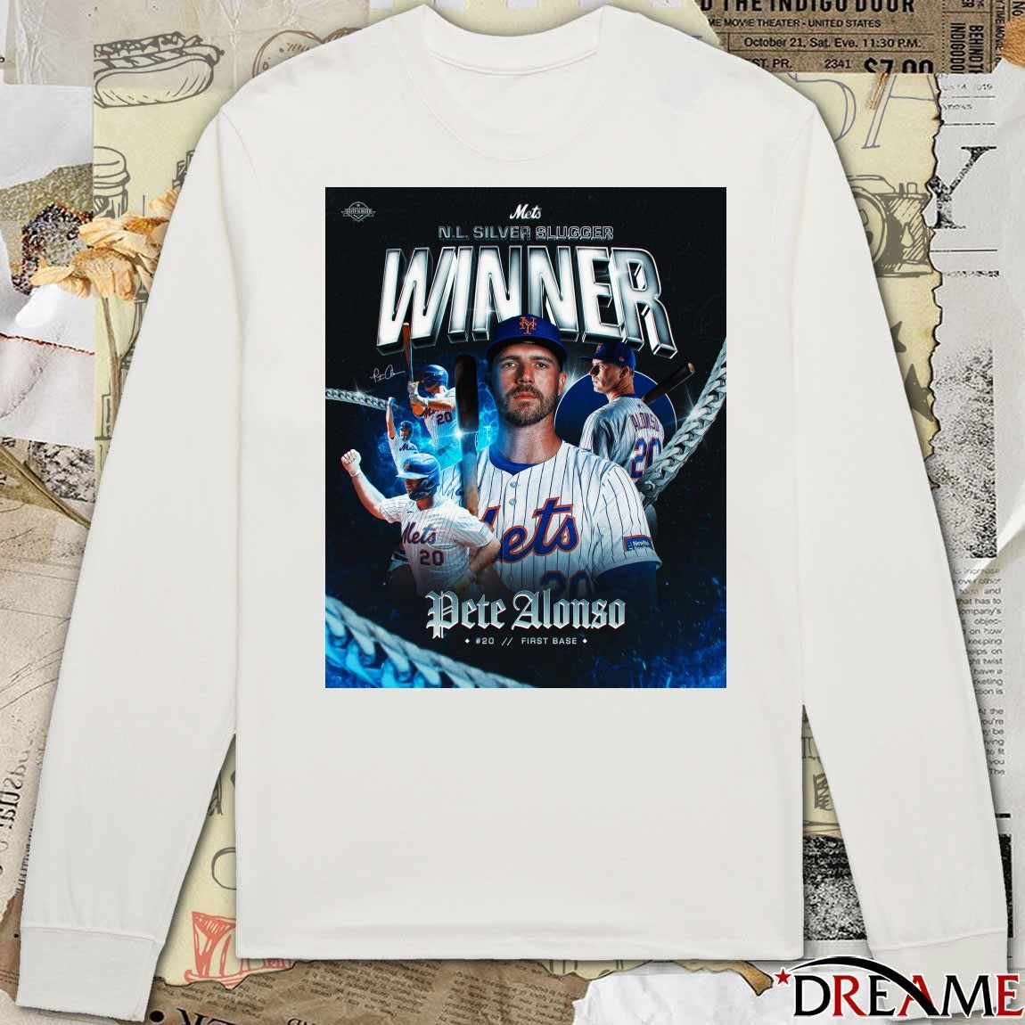 Pete Alonso New York Mets 2025 National League Silver Slugger Award Winner Poster t-shirt