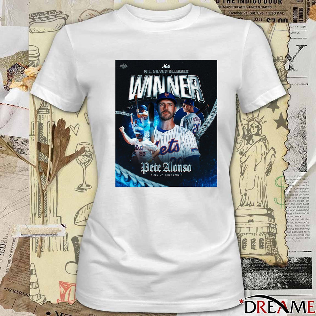 Pete Alonso New York Mets 2025 National League Silver Slugger Award Winner Poster t-shirt