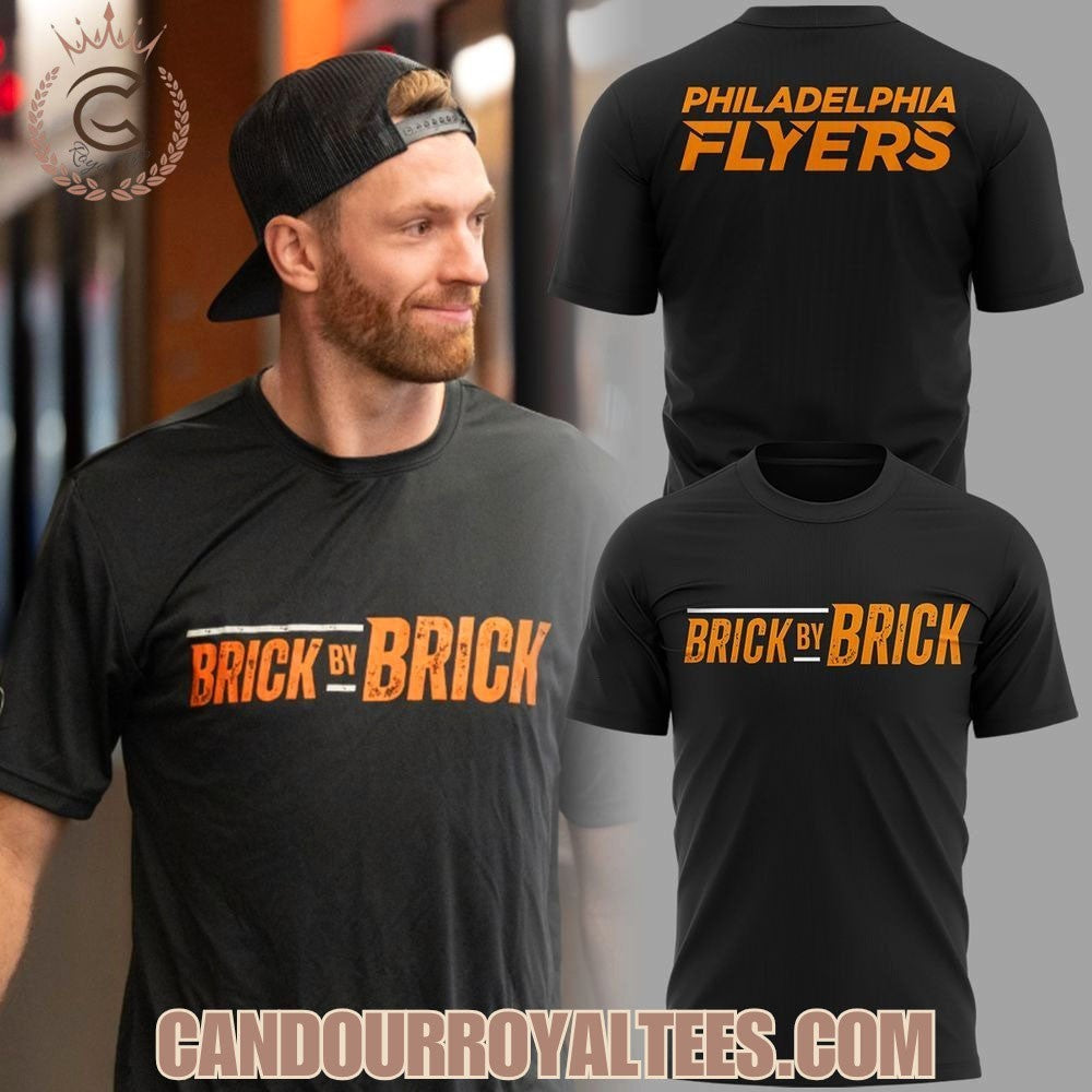 Philadelphia Flyers Brick By Brick Two Sided Shirt