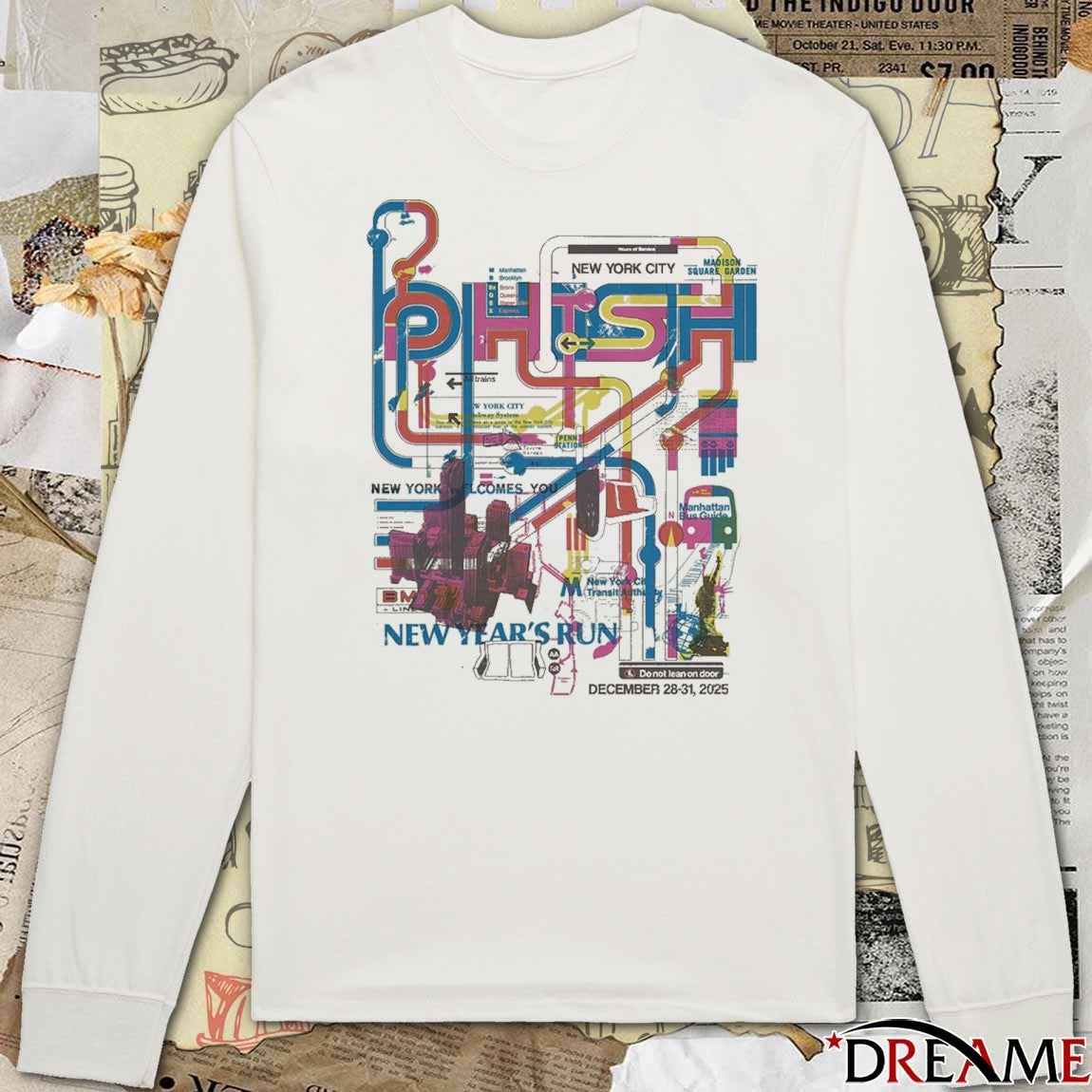 Phish New Year’s Run New York Welcomes You MSG December 28-31 2025 t-shirt