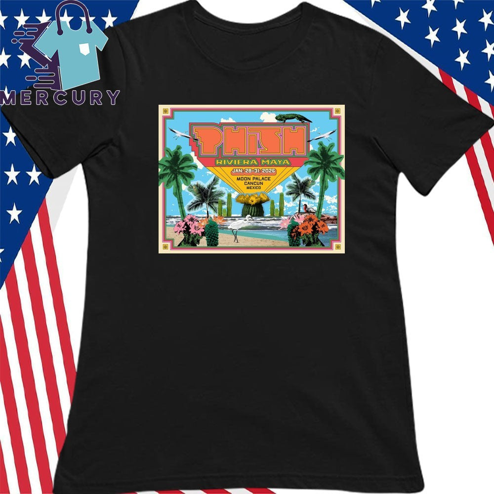 Phish Show Jan 28-31 2026 Riviera Maya Moon Palace Cancun Mexico Poster Shirt