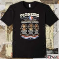 Pioneers 75th Anniversary Breaking Barriers Cooper Clifton Lloyd Black History Month t-shirt