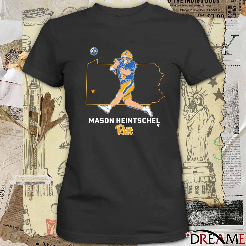 Pitt Panthers Football Mason Heintschel State Star t-shirt
