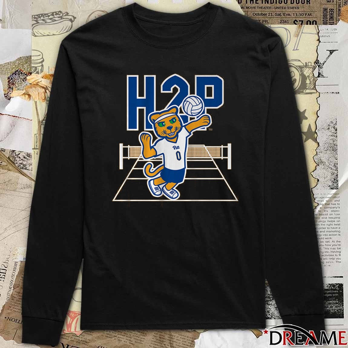 Pitt Panthers Volleyball H2P Roc Logo 2025 t-shirt