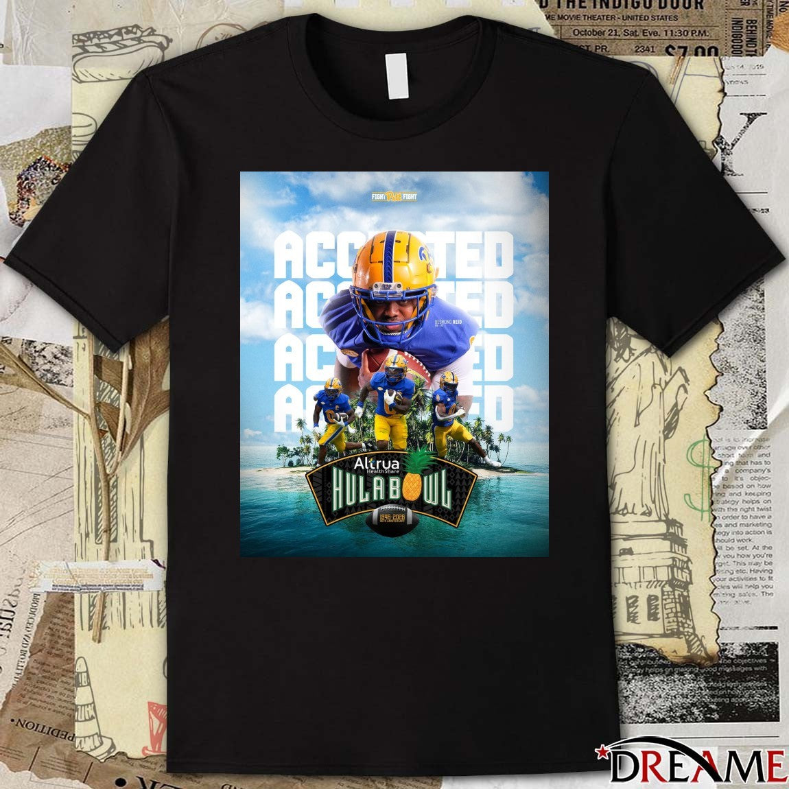 Pittsburgh Panthers Desmond Reid Invite Accepted Hula Bowl 2026 Poster t-shirt