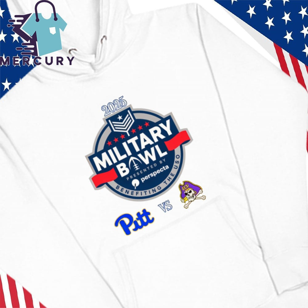 Pittsburgh Panthers vs. East Carolina Pirates 2025 Military Bowl Shirt
