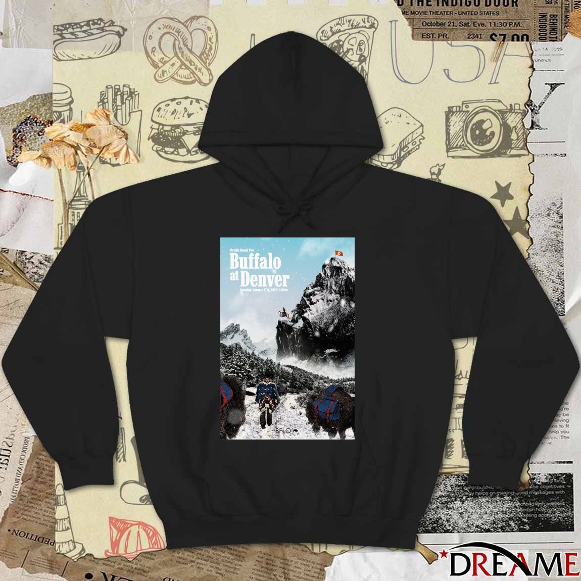 Playoffs Bound Two Buffalo At Denver Saturday January 17th 2026 Poster t-shirt