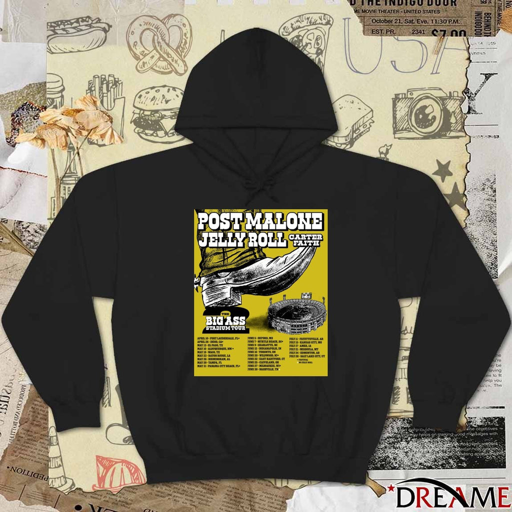 Post Malone The Big Ass Stadium Tour Part 2 April 10 – July 28 2026 Poster t-shirt
