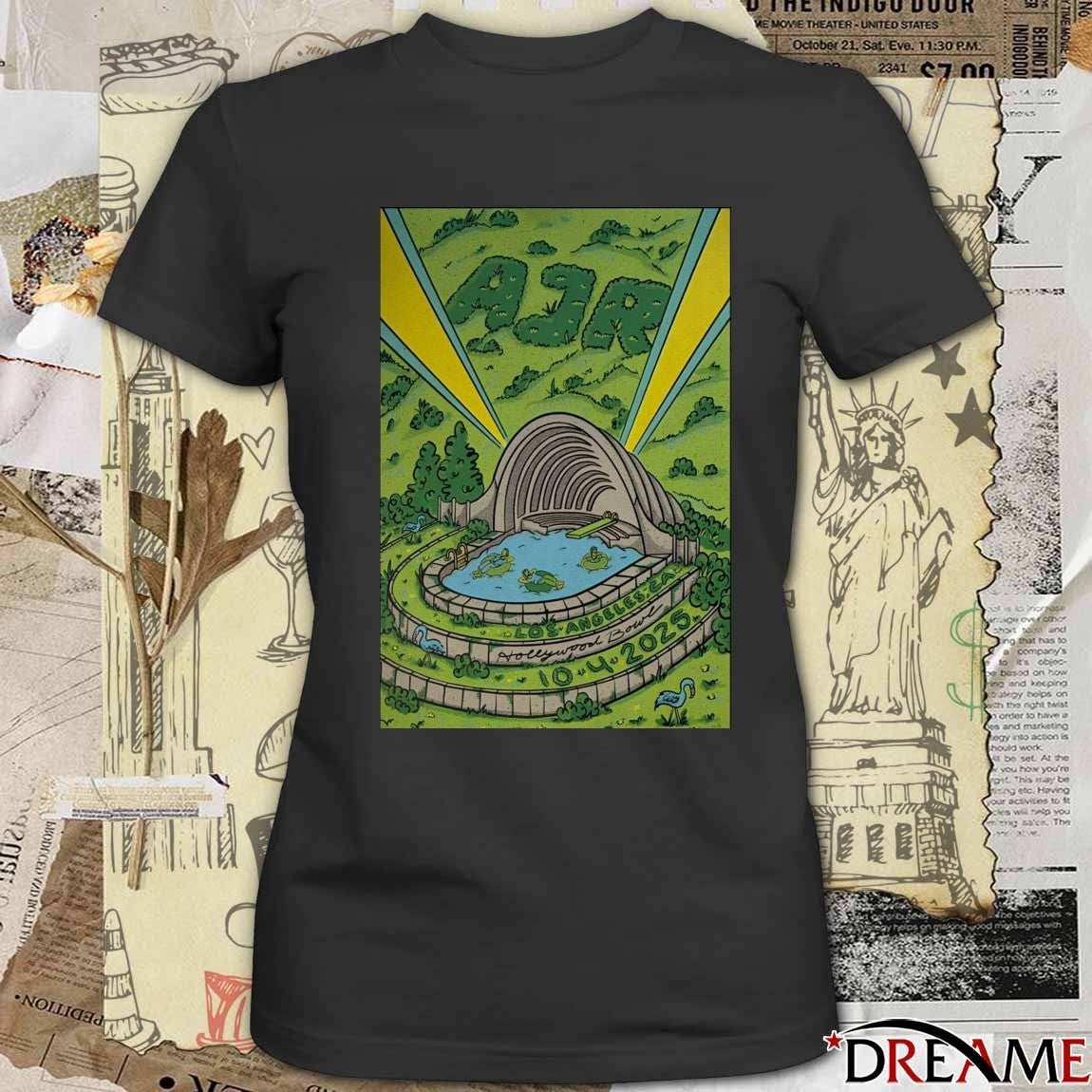 Poster AJR October 4 2025 Hollywood Bowl Los Angeles CA t-shirt