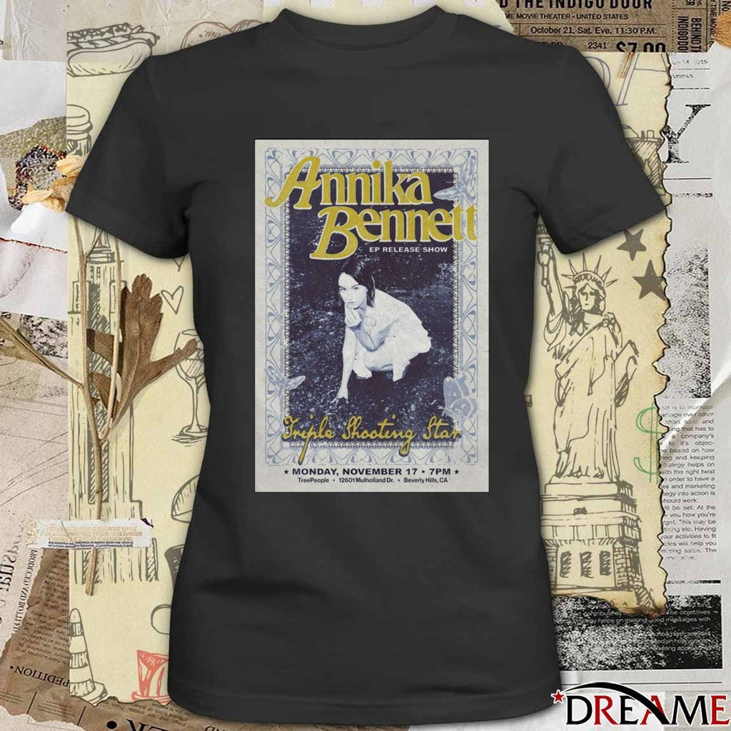 Poster Annika Bennett Ep Release Show Beverly Hills CA Monday November 17 2025 t-shirt