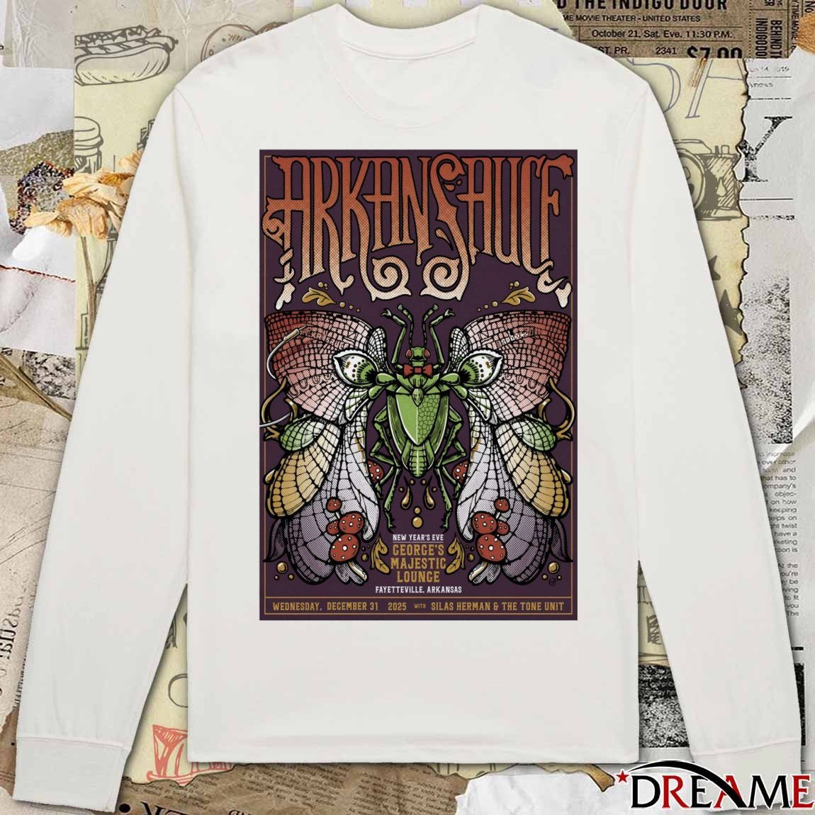 Poster Arkansauce December 31 2025 Fayetteville AR New Year’s Eve t-shirt