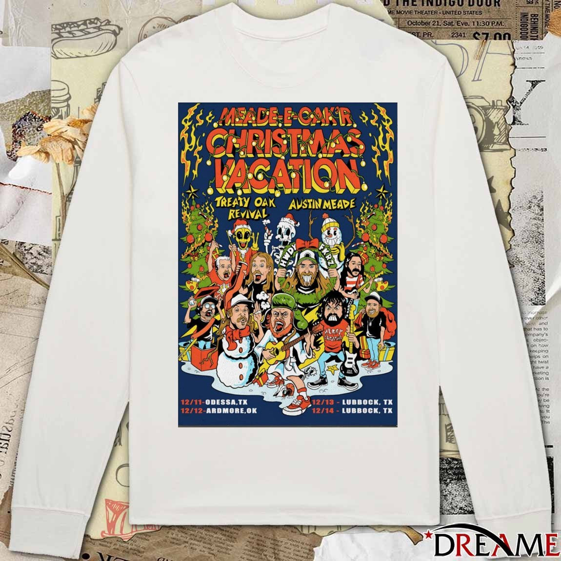 Poster Austin Meade And Treaty Oak Revival December 13-14 2025 Lubbock TX t-shirt