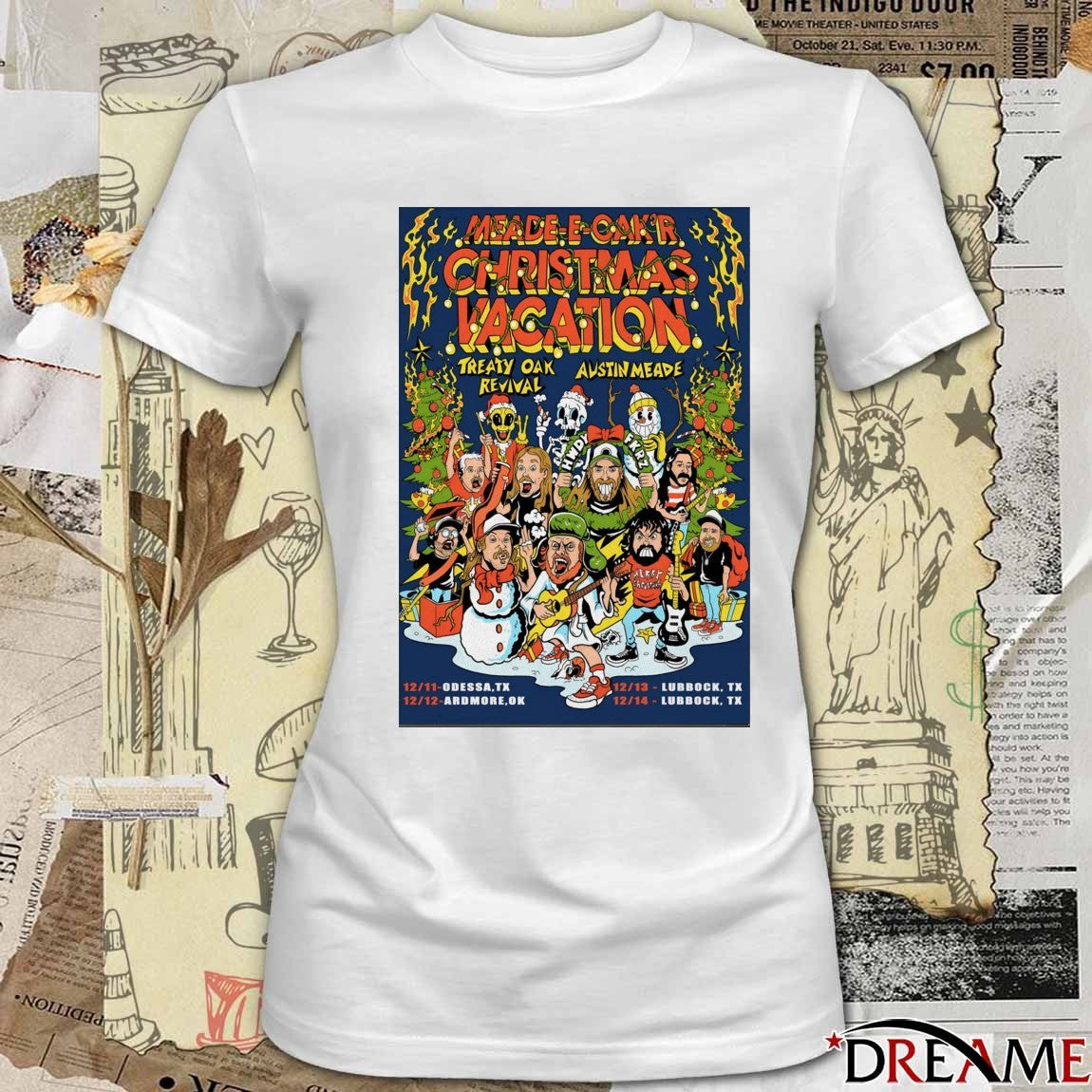 Poster Austin Meade And Treaty Oak Revival December 13-14 2025 Lubbock TX t-shirt