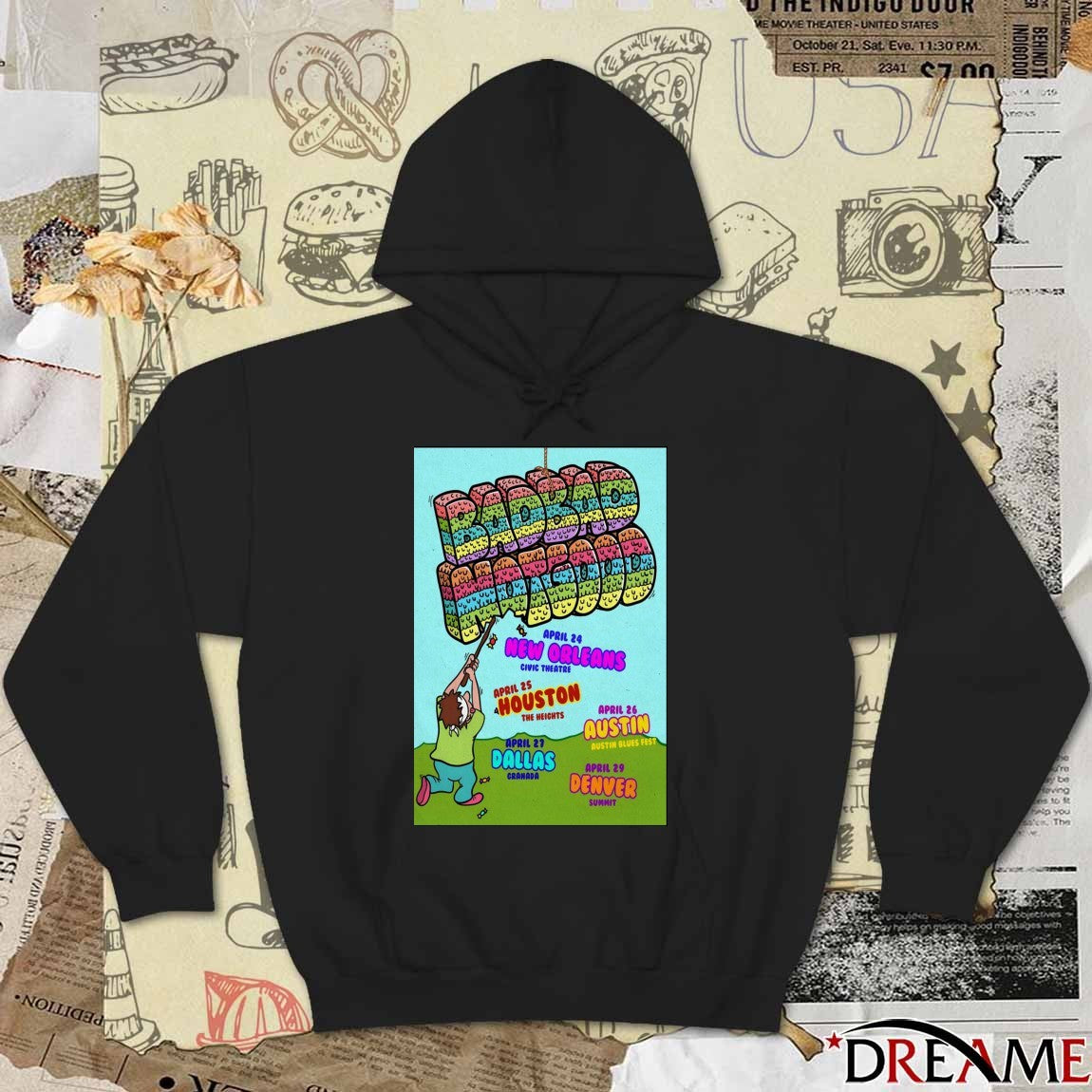 Poster BadBadNotGood Tour April 24 – 29 2026 t-shirt
