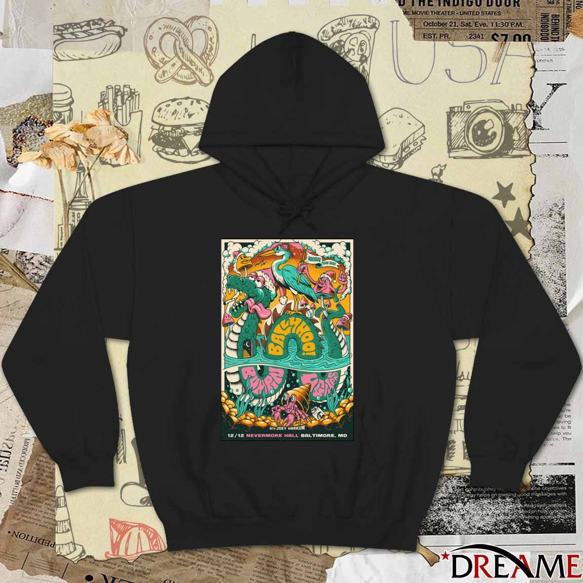 Poster Ballyhoo Nevermore Hall December 12 2025 Tour Baltimore MD t-shirt