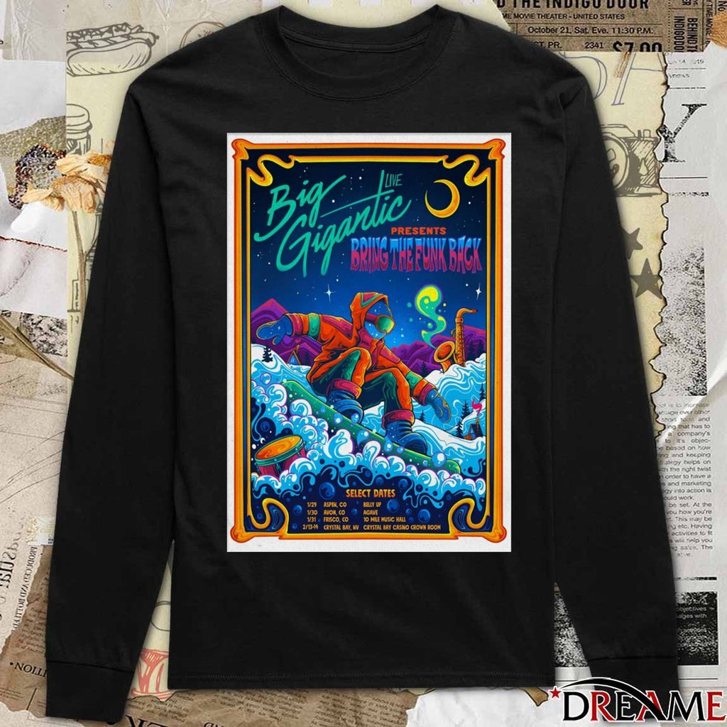 Poster Big Gigantic Live 2026 Bring The Funk Back Tour t-shirt