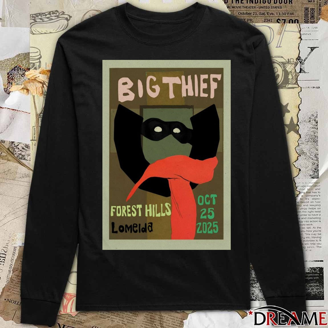 Poster Big Thief Forest Hills Lomelda Stadium New York October 25 2025 t-shirt