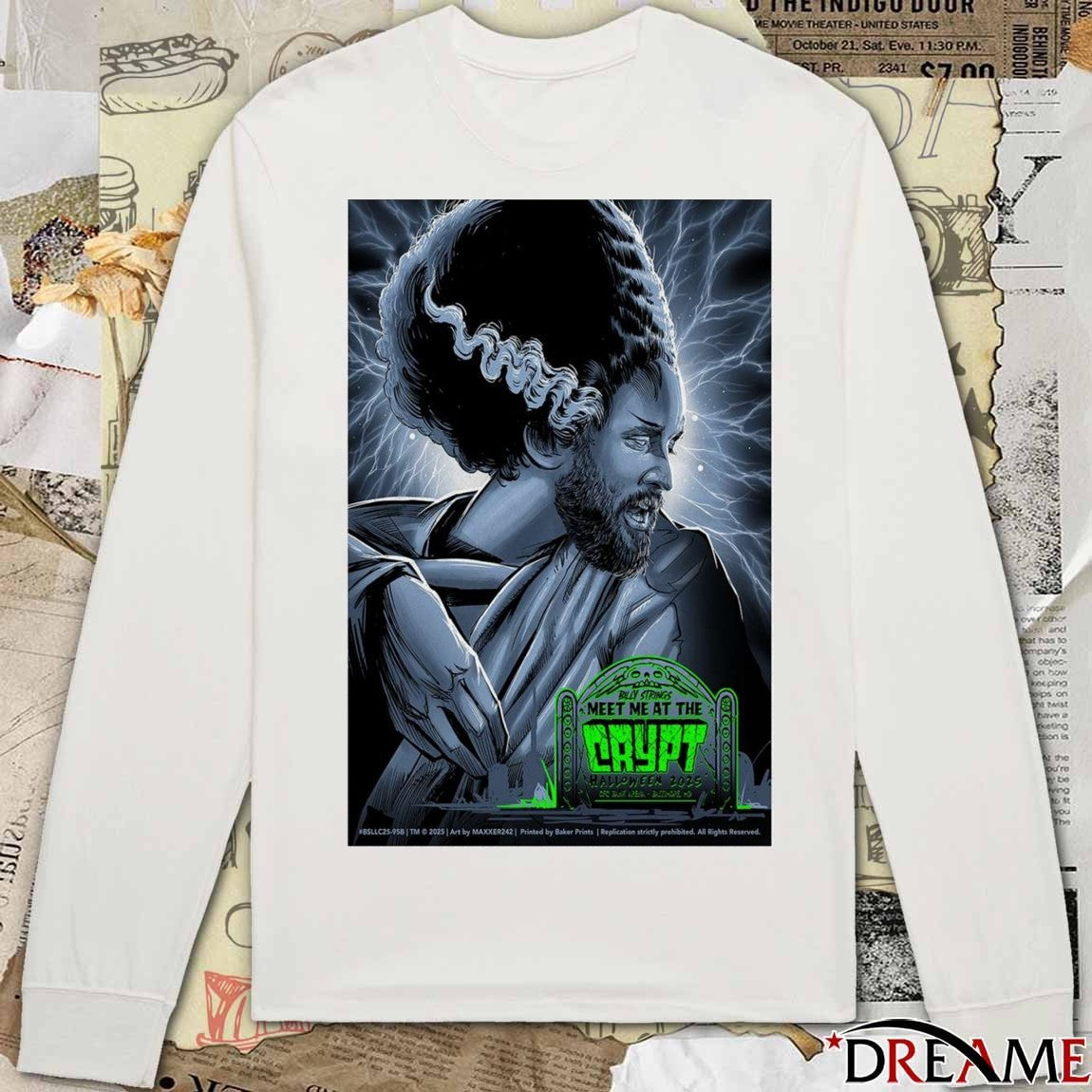 Poster Billy Strings Meet Me At The Crypt Halloween Baltimore 2025 t-shirt