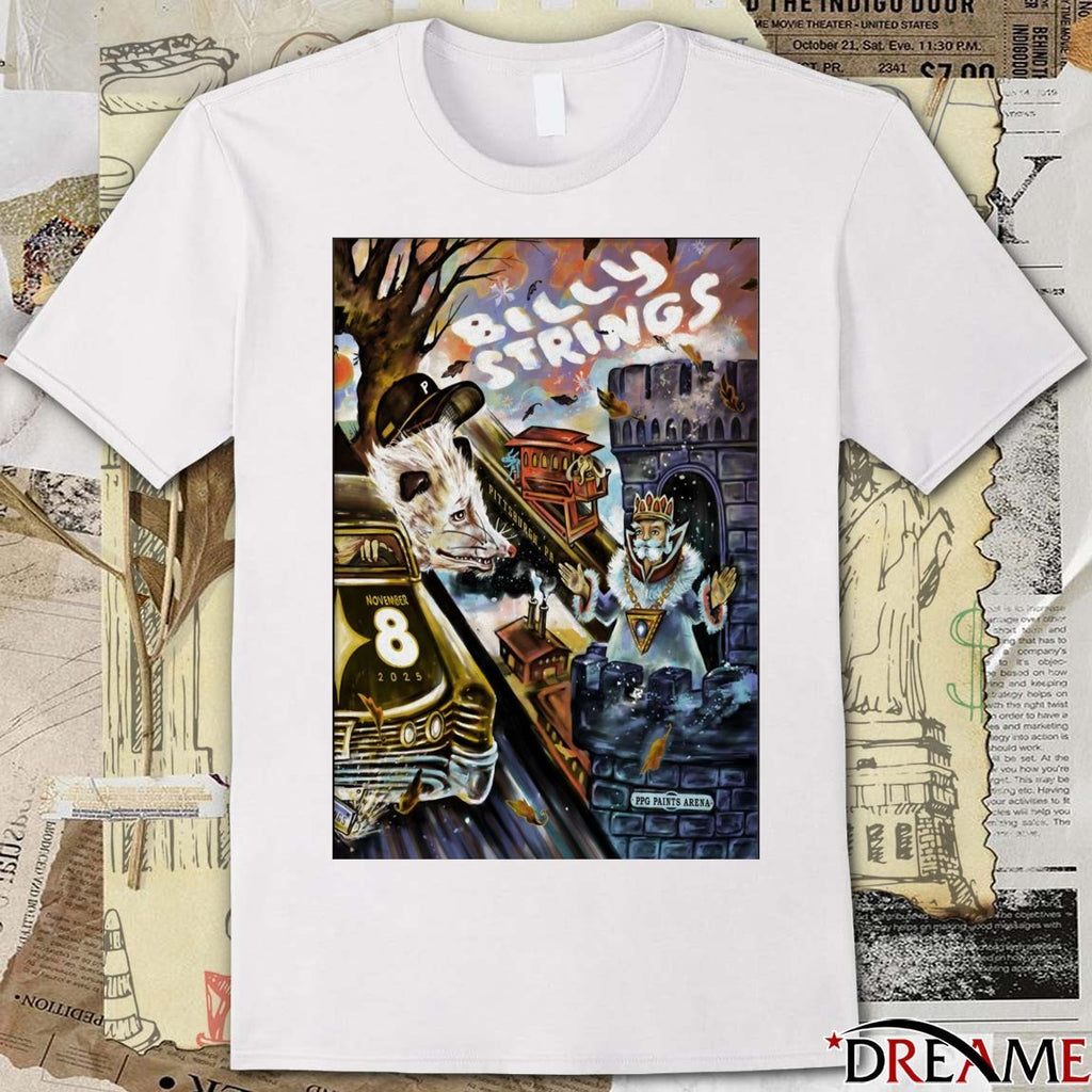 Poster Billy Strings November 8 2025 PPG Paints Arena in Pittsburgh, PA t-shirt