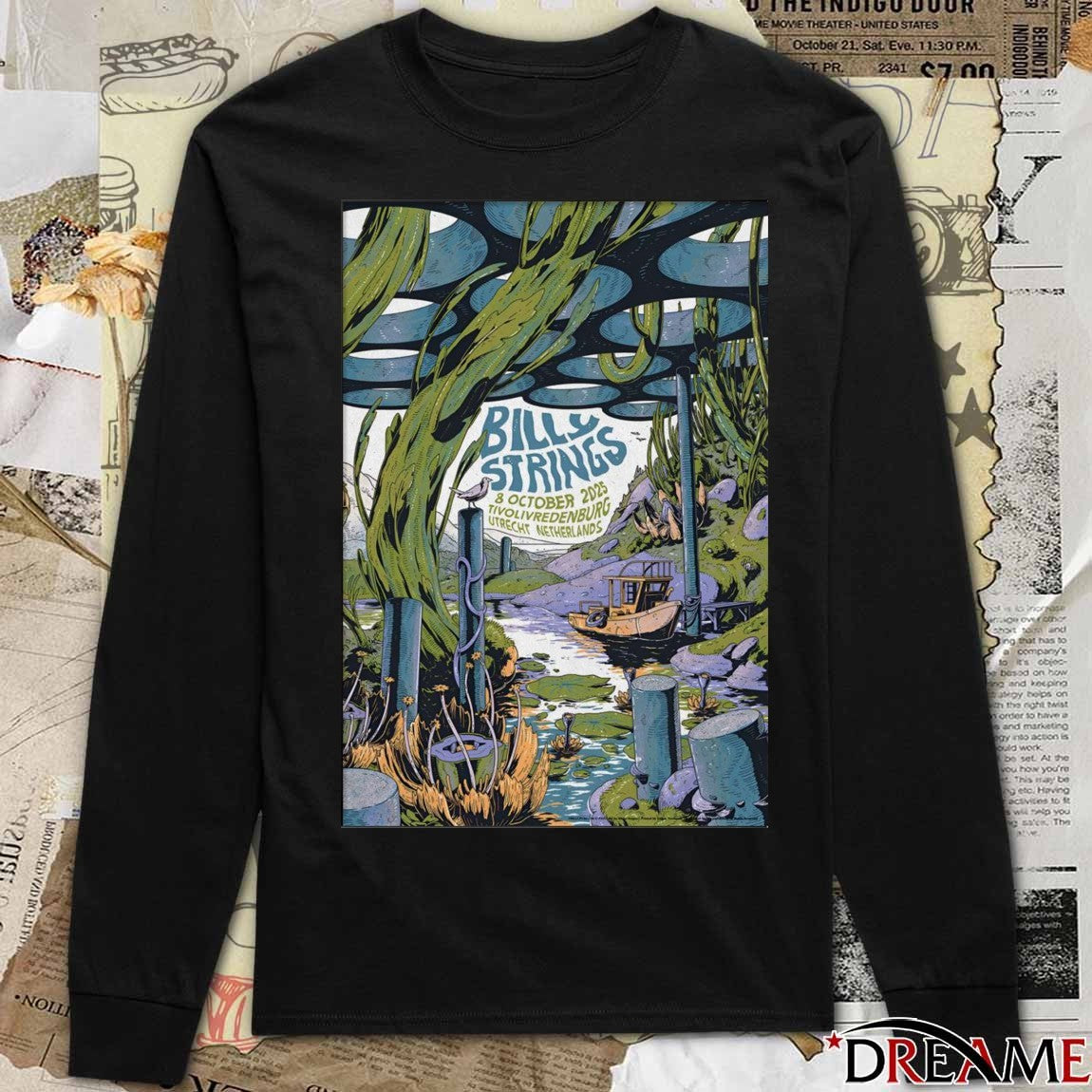 Poster Billy Strings October 8 2025 TivoliVredenburg Utrecht Netherlands t-shirt